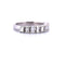 Bague 53 Bague demi-éternité vintage en or blanc 18 kt et diamants 58 Facettes AN362 (0079)
