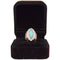 Bague 42 Bague vintage en or jaune 18 ct avec turquoise et diamants 58 Facettes AN379 '(00319)