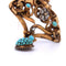 Broche Broche victorienne en or jaune 18 carats avec turquoise et diamants 58 Facettes SP29 '(00019)