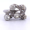 Bague 53 Bague vintage années 1940 en or blanc 18 carats et diamants 58 Facettes