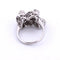 Bague 53 Bague vintage années 1940 en or blanc 18 carats et diamants 58 Facettes