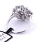 Bague 54 Bague Art déco en or blanc 18 kt avec diamants 58 Facettes AN388