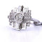 Bague 54 Bague Art déco en or blanc 18 kt avec diamants 58 Facettes AN388