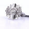 Bague 54 Bague Art déco en or blanc 18 kt avec diamants 58 Facettes AN388