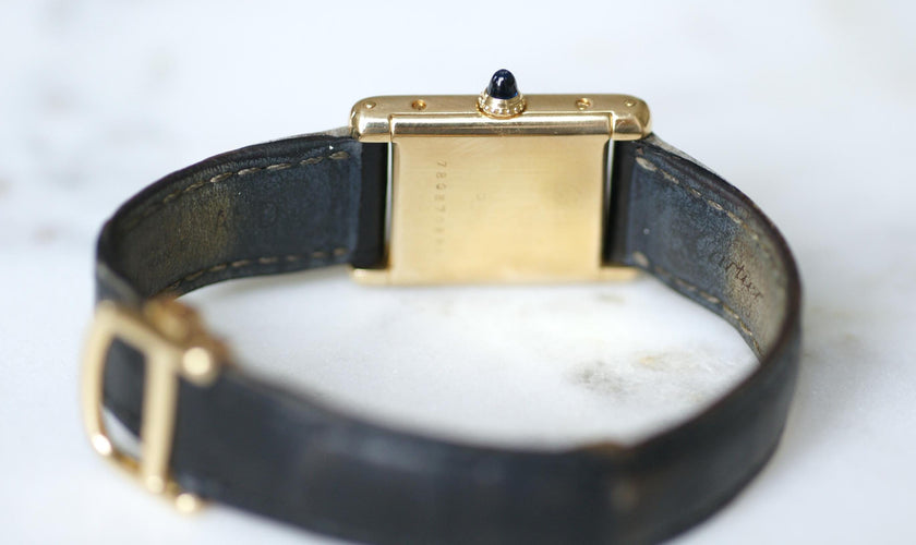 Montre Cartier Tank Louis Cartier - Montre en or jaune 18 ct réf. 78087 58 Facettes