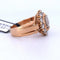Bague 55 Bague ancienne en or rose 18 carats avec diamants 58 Facettes