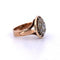 Bague ancienne en or rose avec diamants