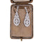 Boucles d'oreilles Boucles d'oreilles Art déco en or blanc 18 carats et diamants 58 Facettes