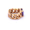 Bague 51 Bague vintage en or 18 ct avec améthyste 58 Facettes AN446 '(0079)