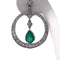 Boucles d'oreilles Boucles d'oreilles vintage en platine avec émeraudes et diamants 58 Facettes