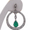 Boucles d'oreilles Boucles d'oreilles vintage en platine avec émeraudes et diamants 58 Facettes