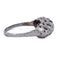 Bague 57 Bague ancienne à cinq diamants en or blanc 18 ct 58 Facettes AN265 (00019)