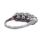 Bague 57 Bague ancienne à cinq diamants en or blanc 18 ct 58 Facettes AN265 (00019)