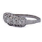 Bague 57 Bague ancienne à cinq diamants en or blanc 18 ct 58 Facettes AN265 (00019)