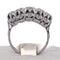 Bague 57 Bague ancienne à cinq diamants en or blanc 18 ct 58 Facettes AN265 (00019)