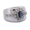 Bague 58 Bague vintage en or blanc 18 carats avec saphir et diamants 58 Facettes AN498 '(00419)