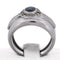 Bague 58 Bague vintage en or blanc 18 carats avec saphir et diamants 58 Facettes AN498 '(00419)