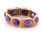 Bracelet Bracelet vintage en or jaune 18 carats avec améthystes 58 Facettes BR102