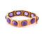 Bracelet Bracelet vintage en or jaune 18 carats avec améthystes 58 Facettes BR102