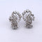 Boucles d'oreilles Boucles d'oreilles en platine avec fermoirs en or jaune et diamants 58 Facettes