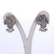 Boucles d'oreilles Boucles d'oreilles en platine avec fermoirs en or jaune et diamants 58 Facettes