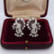 Boucles d'oreilles Boucles d'oreilles en platine avec fermoirs en or jaune et diamants 58 Facettes