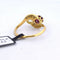 Bague 55 Bague vintage en or jaune 18 carats avec rubis et diamants 58 Facettes