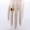 Bague 52 Bague vintage en or jaune 18 carats avec saphir 2,80 ct et diamants 58 Facettes