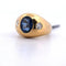 Bague 52 Bague vintage en or jaune 18 carats avec saphir 2,80 ct et diamants 58 Facettes