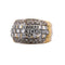 Bague 53 Bague vintage en or jaune 18 carats avec diamants 1,00 ct 58 Facettes