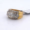 Bague 53 Bague vintage en or jaune 18 carats avec diamants 1,00 ct 58 Facettes