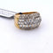 Bague 53 Bague vintage en or jaune 18 carats avec diamants 1,00 ct 58 Facettes