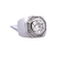 Bague 44 Bague vintage en or blanc 18 carats avec diamants 58 Facettes