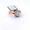 Bague 54 Bague ancienne en or jaune et blanc 18 carats avec diamant 2,00 ct 58 Facettes