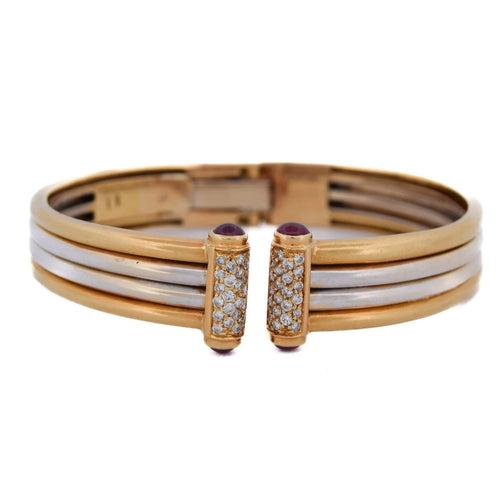 Bracelet Piaget - Bracelet en or jaune 18 carats avec diamants et rubis 58 Facettes BR107 '(00549)