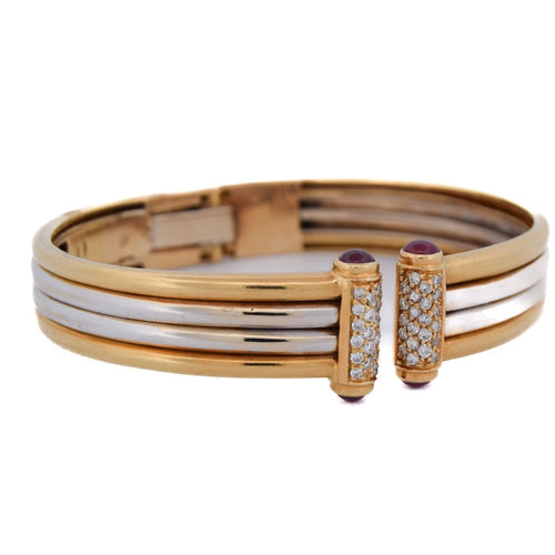 Bracelet Piaget - Bracelet en or jaune 18 carats avec diamants et rubis 58 Facettes BR107 '(00549)
