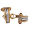 Boucles d'oreilles Piaget - Boucles d'oreilles en or jaune 18 carats, diamants et rubis 58 Facettes OR185 '(00529)