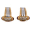 Boucles d'oreilles Piaget - Boucles d'oreilles en or jaune 18 carats, diamants et rubis 58 Facettes OR185 '(00529)