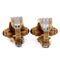 Boucles d'oreilles Piaget - Boucles d'oreilles en or jaune 18 carats, diamants et rubis 58 Facettes OR185 '(00529)