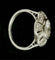 Bague 52 Bague Art déco fleur en platine et diamants 58 Facettes