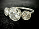 Bague 59 Bague Art nouveau sertie de diamants taille ancienne en or blanc 18 carats 58 Facettes