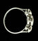 Bague 59 Bague Art nouveau sertie de diamants taille ancienne en or blanc 18 carats 58 Facettes