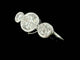 Bague 60 Bague ancienne en or blanc 18 carats avec diamants 1 ct 58 Facettes