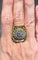 Bague 59 Bague ancienne en or blanc et jaune 18k sertie de diamants 58 Facettes