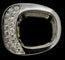 Bague 56 Bague en platine - Diamant jaune taille radiant 3,28 ct 58 Facettes