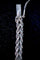 Bracelet Bracelet torsadé en or blanc 14 carats et diamants 58 Facettes
