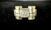 Bague 54 Bague Tank sertie d’un diamant en or jaune 18 carats 58 Facettes