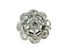 Bague 52.5 Bague en or blanc et jaune 18 carats sertie de diamants 58 Facettes