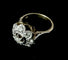 Bague 52.5 Bague en or blanc et jaune 18 carats sertie de diamants 58 Facettes