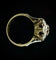 Bague 52.5 Bague en or blanc et jaune 18 carats sertie de diamants 58 Facettes